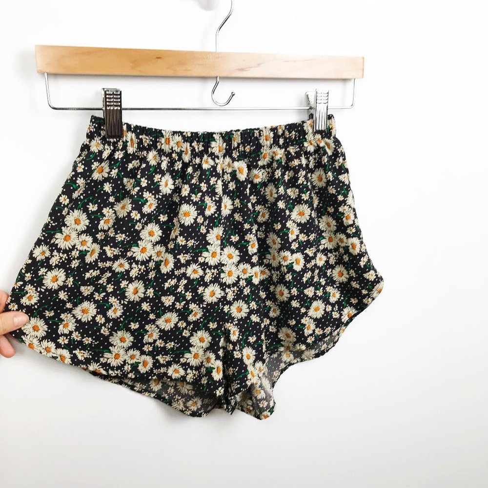 Ambiance Apparel Flower Print Comfy Shorts